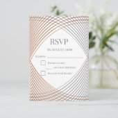 Eenvoudige Elegante RSVP-Reactie Kaart (Staand voorkant)