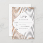 Eenvoudige Elegante RSVP-Reactie Kaart (Voorkant / Achterkant)