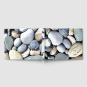 Eenvoudige Elegante Rustieke Pebble Natuur Moderne Gastenboek (Volledig)