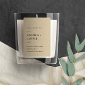 EENVOUDIGE ELEGANTE RUSTISCHE KRAFT MINIMAAL MODER VOEDSELCONTAINER ETIKET