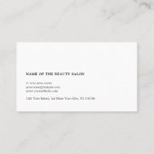 Eenvoudige Elegante Schaar Haar Afspraakkaart Afsprakenkaartje (Achterkant)