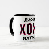 eenvoudige elegante schattige valentijn, lief voor mok (Voorkant links)