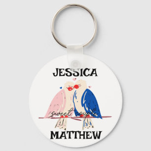 eenvoudige elegante schattige valentijn, lief voor sleutelhanger