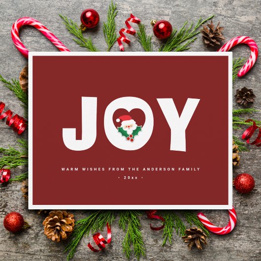 Eenvoudige elegante Schattigee kerstvreugde Feestdagenkaart