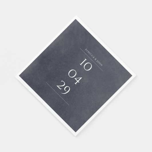 Eenvoudige Elegante Schoolbord Speciale Datum Trou Servet (Hoek)