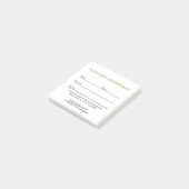 Eenvoudige Elegante Schoon Salon Afspraak Post-it® Notes (Schuin)