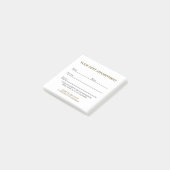 Eenvoudige Elegante Schoon Salonafspraak Post-it® Notes (Schuin)
