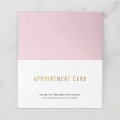 Eenvoudige Elegante Schoonheid Afspraakkaart Afsprakenkaart (Buitenkant ongevouwen)