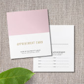 Eenvoudige Elegante Schoonheid Afspraakkaart Afsprakenkaart