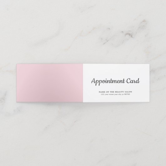 Eenvoudige Elegante Schoonheid Witte Rose Afsprakenkaart (Buitenkant ongevouwen)