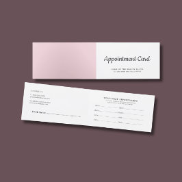 Eenvoudige Elegante Schoonheid Witte Rose Afsprakenkaart