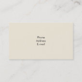 Eenvoudige elegante schuiver visitekaartje (Achterkant)
