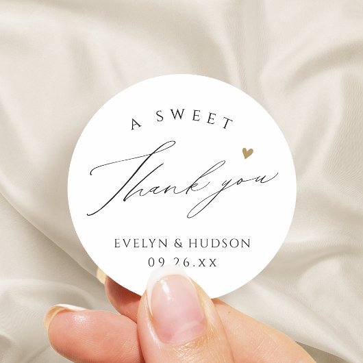 Eenvoudige Elegante Script Afstudeer Cadeautjes Be Ronde Sticker