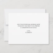 Eenvoudige Elegante Script Bruiloft Feest Bedankkaart (Achterkant)