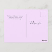 Eenvoudige Elegante Script Familie Foto Groeten Briefkaart (Achterkant)