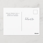 Eenvoudige Elegante Script Familie Foto Groeten Briefkaart (Achterkant)