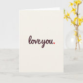 Eenvoudige Elegante Script Hart Kaart (Gele Bloem)
