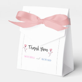 Eenvoudige Elegante Script Hashtag Wedding Favor B Bedankdoosjes