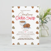 Eenvoudige Elegante Script Koekjes ruilen Kerstfee Kaart (Staand voorkant)