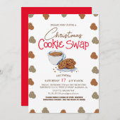 Eenvoudige Elegante Script Koekjes ruilen Kerstfee Kaart (Voorkant / Achterkant)