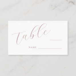 Eenvoudige elegante Script Place Card Plaatskaartje