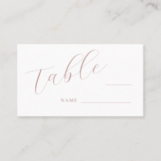 Eenvoudige elegante Script Place Card Plaatskaartje