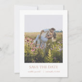 Eenvoudige Elegante Script Save the Date Kaart (Voorkant)