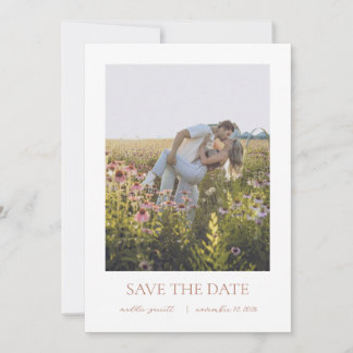 Eenvoudige Elegante Script Save the Date Kaart