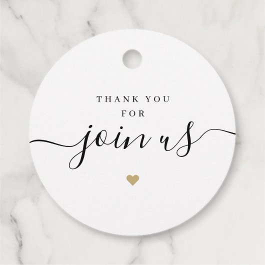 Eenvoudige elegante scriptliefde is een mooie brui bedankjes labels (Achterkant)