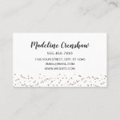 Eenvoudige elegante Sparkle Hair Make-up Visitekaartje (Achterkant)