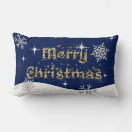 Eenvoudige elegante sprankelende kerst glitter spr kussen