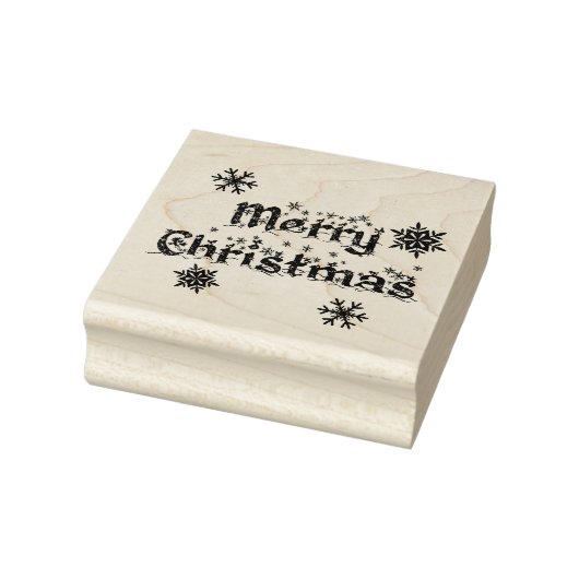 Eenvoudige elegante sprankelende kerst glitter spr rubberstempel (Stempel)