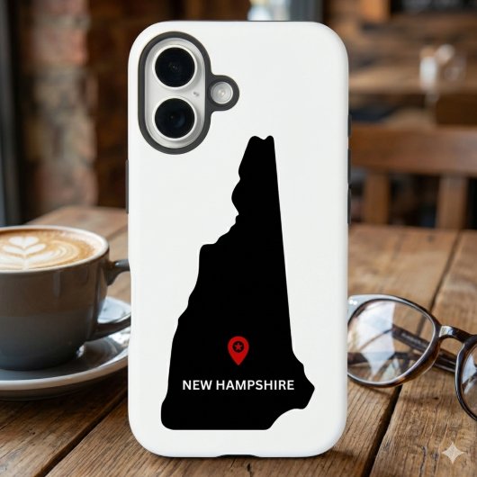 Eenvoudige elegante staat New Hampshire Case-Mate iPhone Case