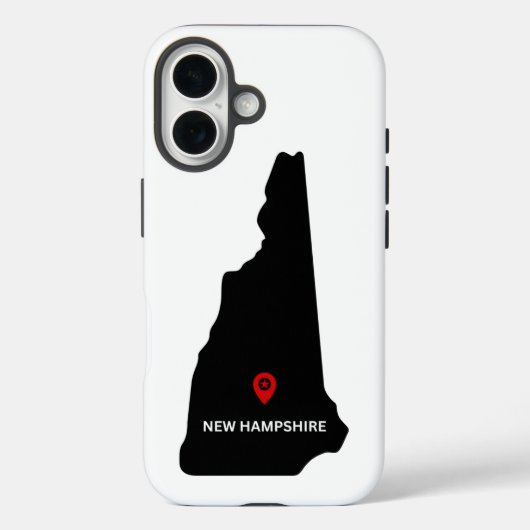 Eenvoudige elegante staat New Hampshire Case-Mate iPhone Case (Achterkant)