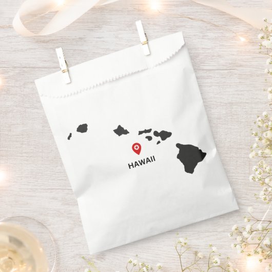 Eenvoudige elegante staat van Hawaii bruiloft Bedankzakje (Geknipt)