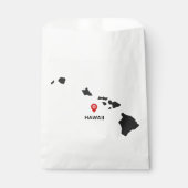 Eenvoudige elegante staat van Hawaii bruiloft Bedankzakje (Voorkant)