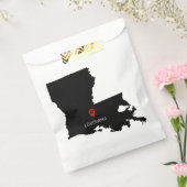 Eenvoudige elegante staat van Louisiana bruiloft Bedankzakje (Gezegeld)