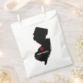 Eenvoudige elegante staat van New Jersey bruiloft Bedankzakje (Geknipt)