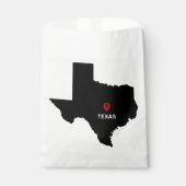 Eenvoudige elegante staat van Texas bruiloft gunst Bedankzakje (Voorkant)