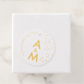 Eenvoudige Elegante Sterren Hemel Liefde Koppel Mo Bedankjes Labels (Met doos)