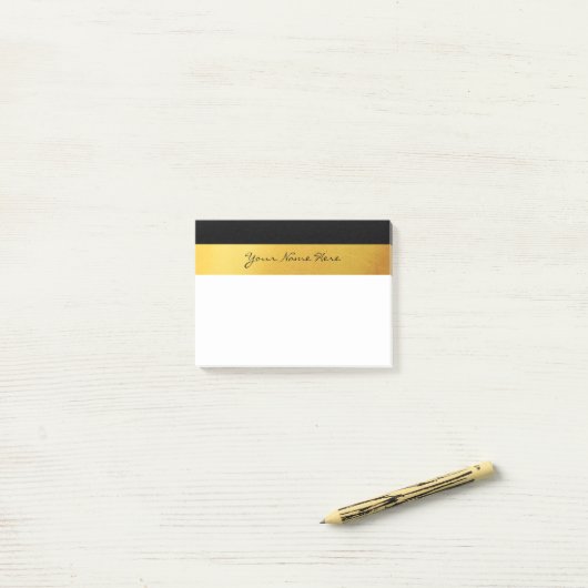 Eenvoudige elegante, stijlvolle, witte strepen en  post-it® notes (Op bureau)