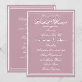 Eenvoudige Elegante Stof Roze Koele Chic Bruilofts Kaart