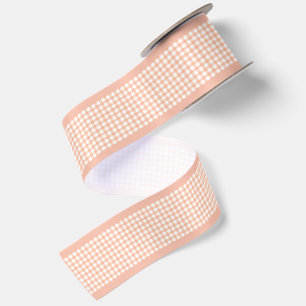 Eenvoudige Elegante Stofachtige Perzik Cottagecore Satijnen Lint