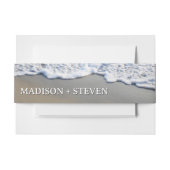 Eenvoudige elegante strand bruiloft uitnodigingen wikkel (Voorkant Voorbeeld)