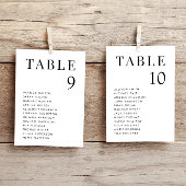 Eenvoudige Elegante Tafel Zitkaart Kaart