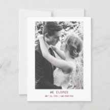 Eenvoudige elegante tekst en foto | Aankondiging v