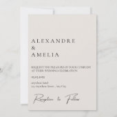 Eenvoudige elegante tekst en foto | Datum opslaan Save The Date (Achterkant)