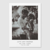 Eenvoudige elegante tekst en foto | Weddenschap Ha (Voorkant)