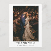 Eenvoudige elegante tekst en foto | Weddenschap Ha Briefkaart (Voorkant)