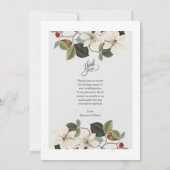 Eenvoudige elegante tekst en foto | Weddenschap Ha Kaart (Achterkant)